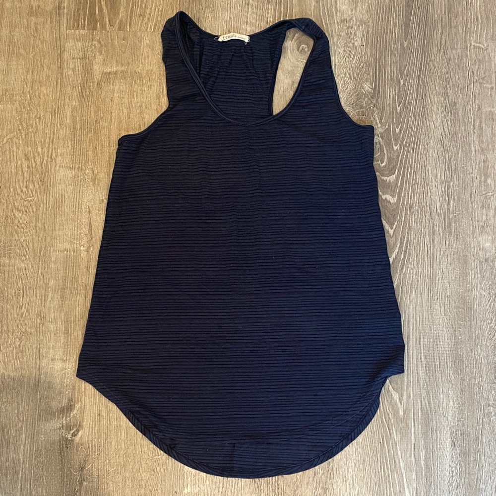 Navy and Black Striped Tank